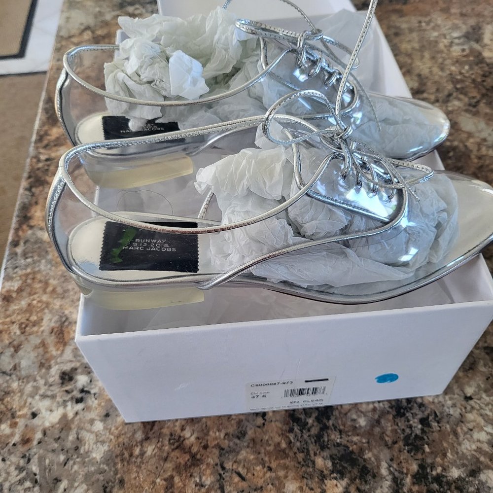 Marc Jacobs Runway Spring 2018 Transparent Clear Heel Oxfords - New in Box
